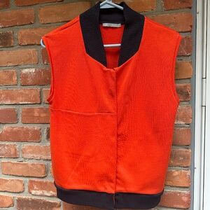 Womens COS Orange Vest ~ Small